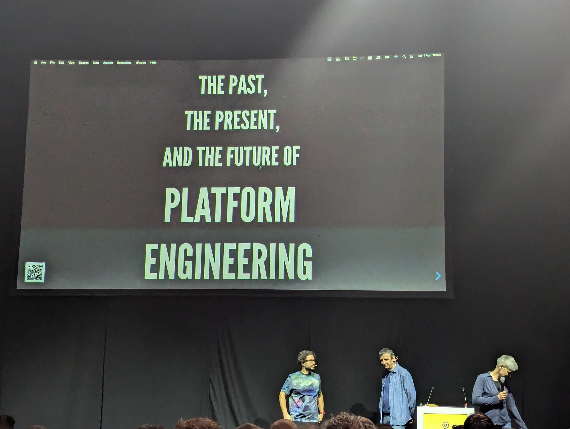 Mauricio Salatino and Viktor Farcic on stage